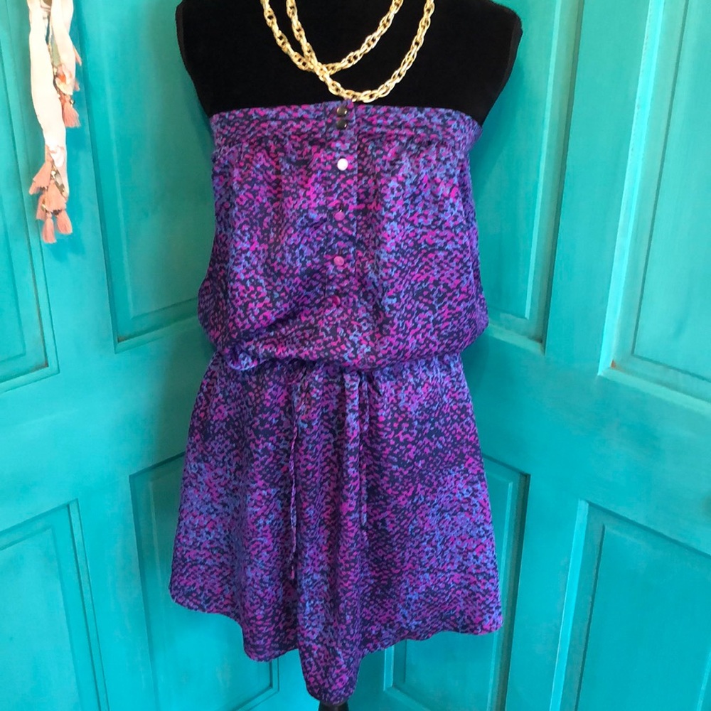 Strapless satin dress collective concepts small